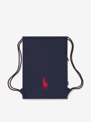 Ralph Lauren Kids Polo Canvas Drawstring Bag in Navy (49cm)