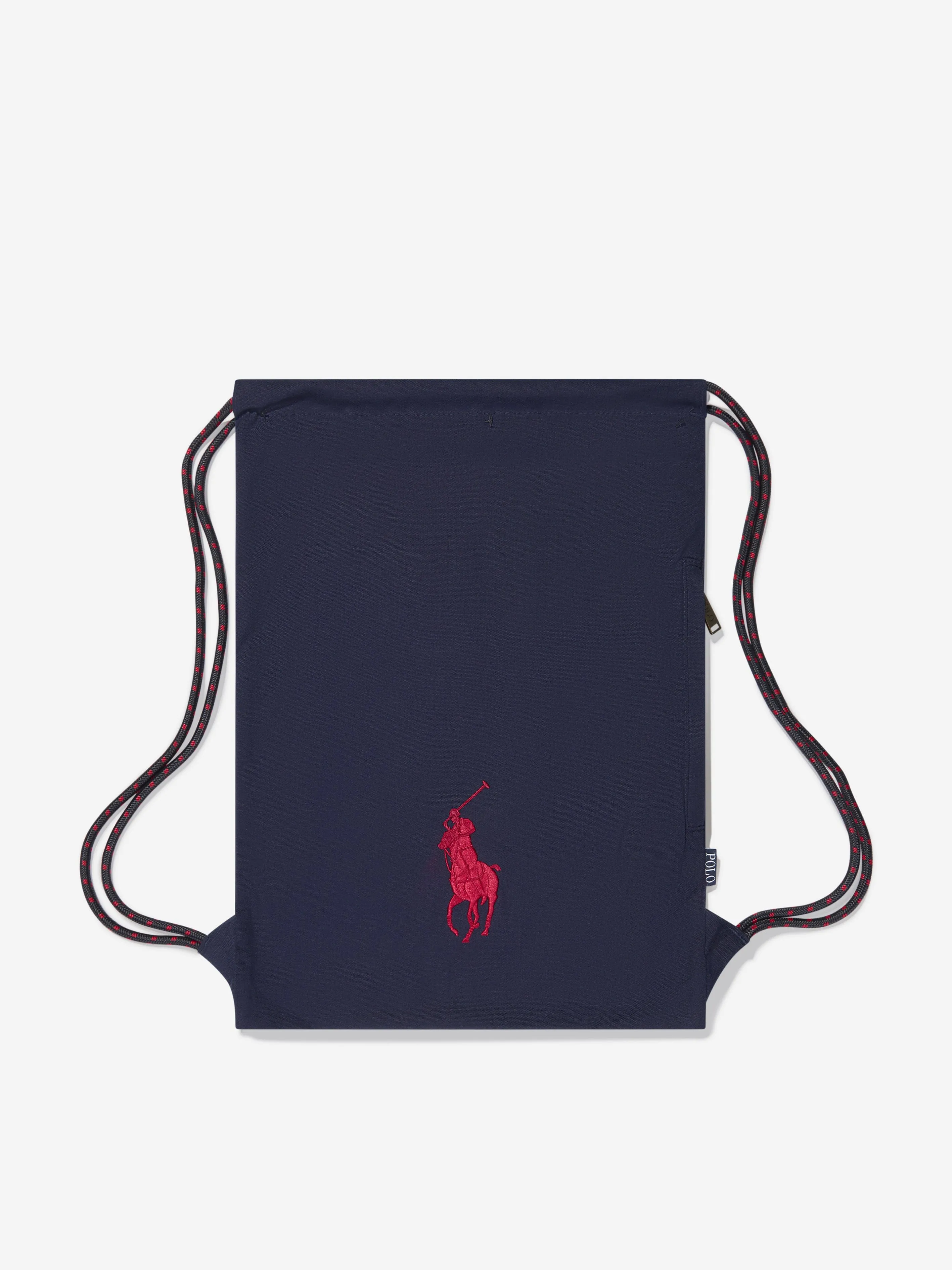 Ralph Lauren Kids Polo Canvas Drawstring Bag in Navy (49cm)