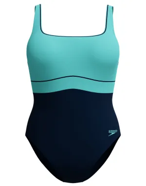 Shaping Contour Eclipse Swimsuit - Navy/Turquoise