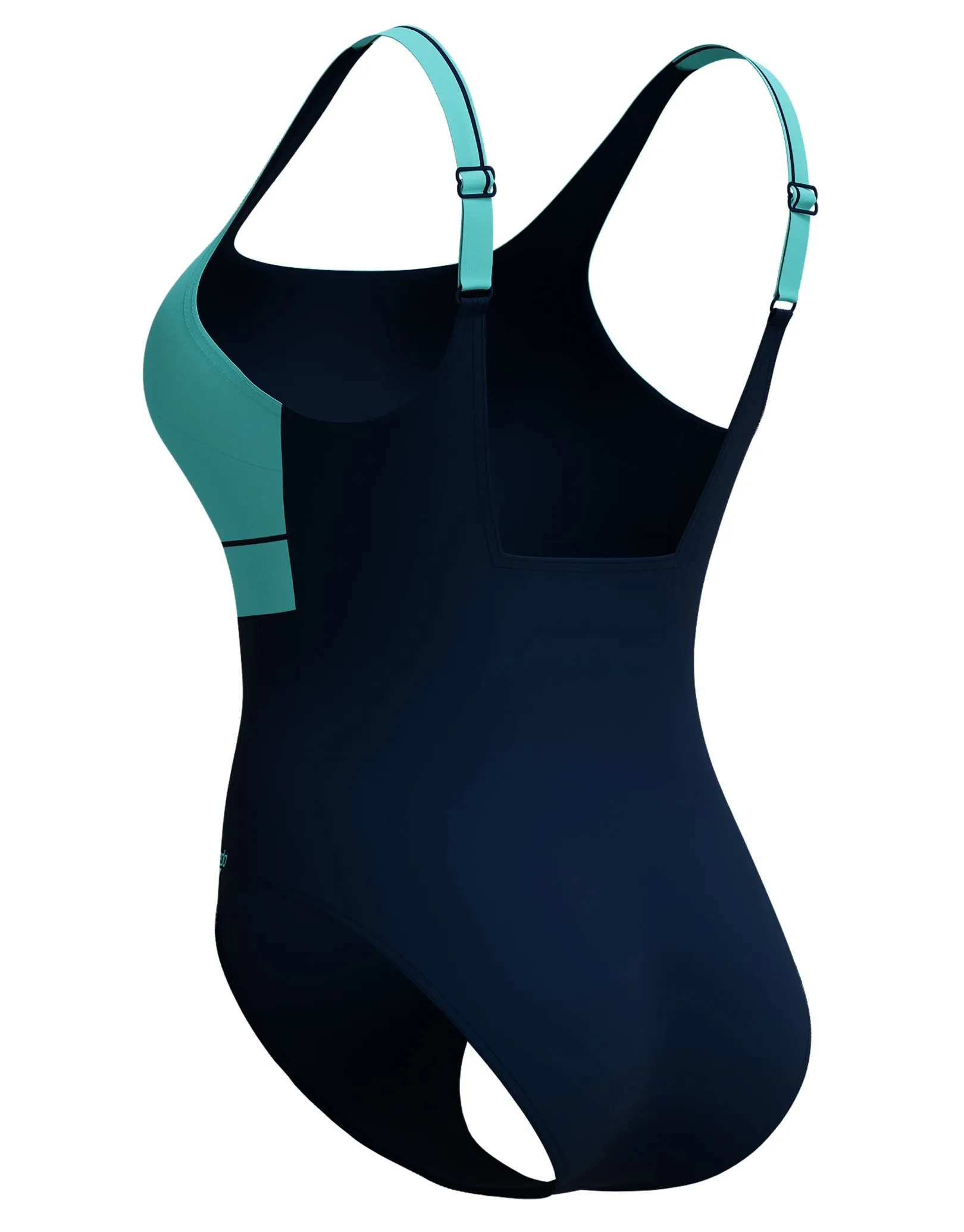 Shaping Contour Eclipse Swimsuit - Navy/Turquoise
