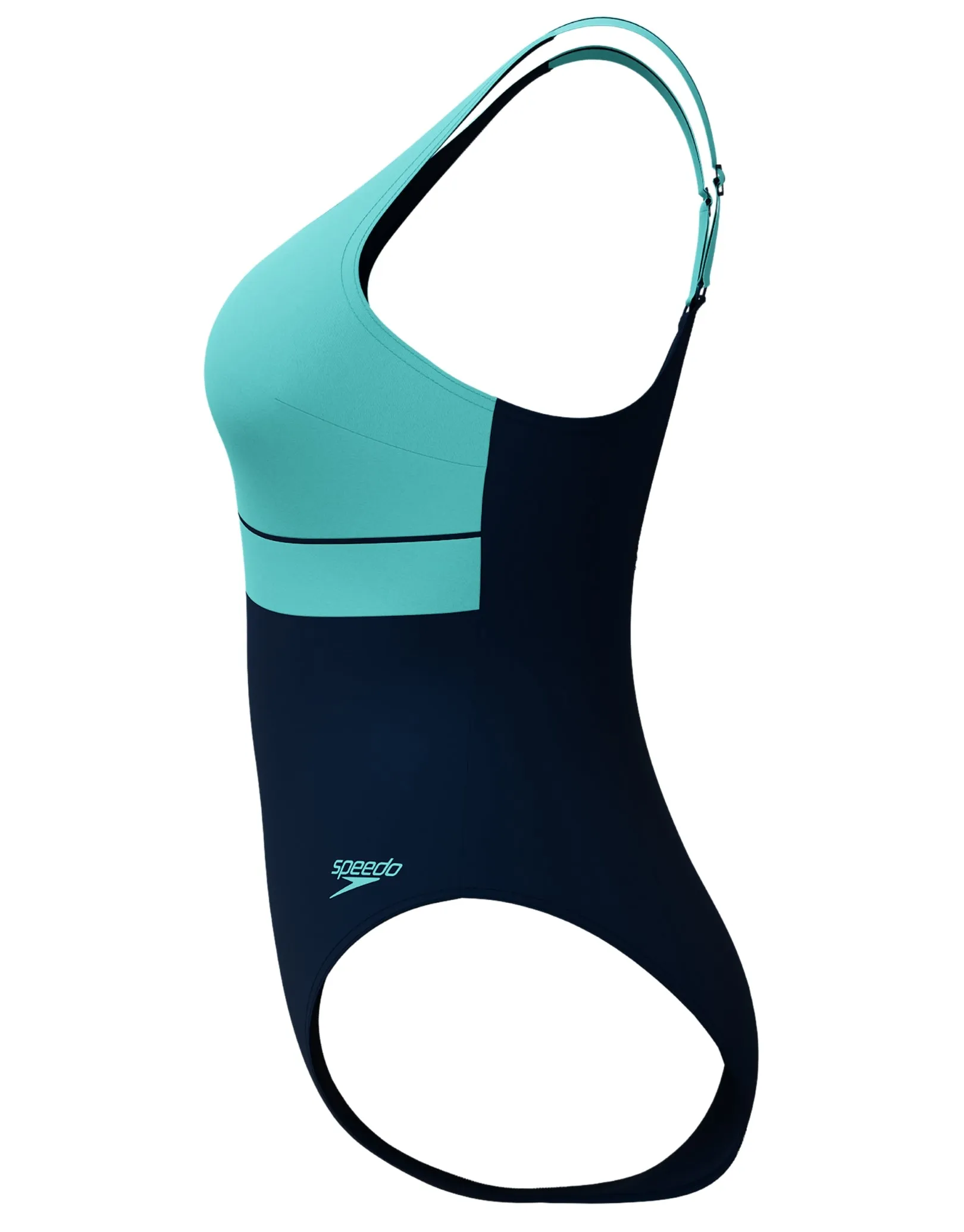 Shaping Contour Eclipse Swimsuit - Navy/Turquoise