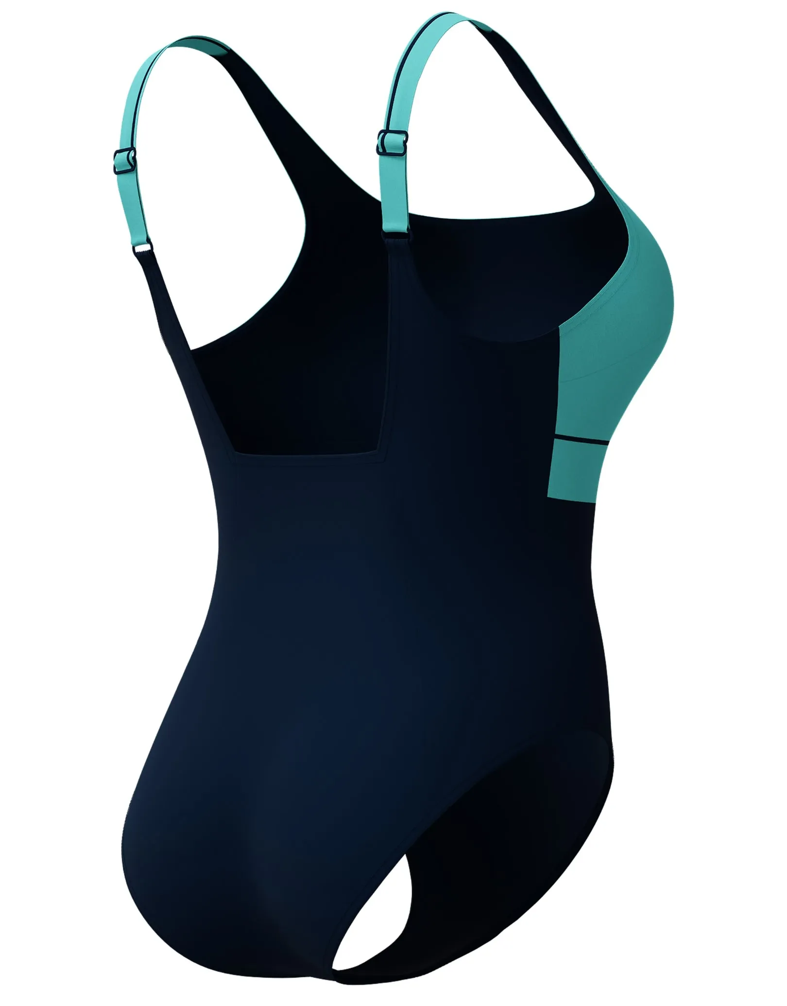 Shaping Contour Eclipse Swimsuit - Navy/Turquoise