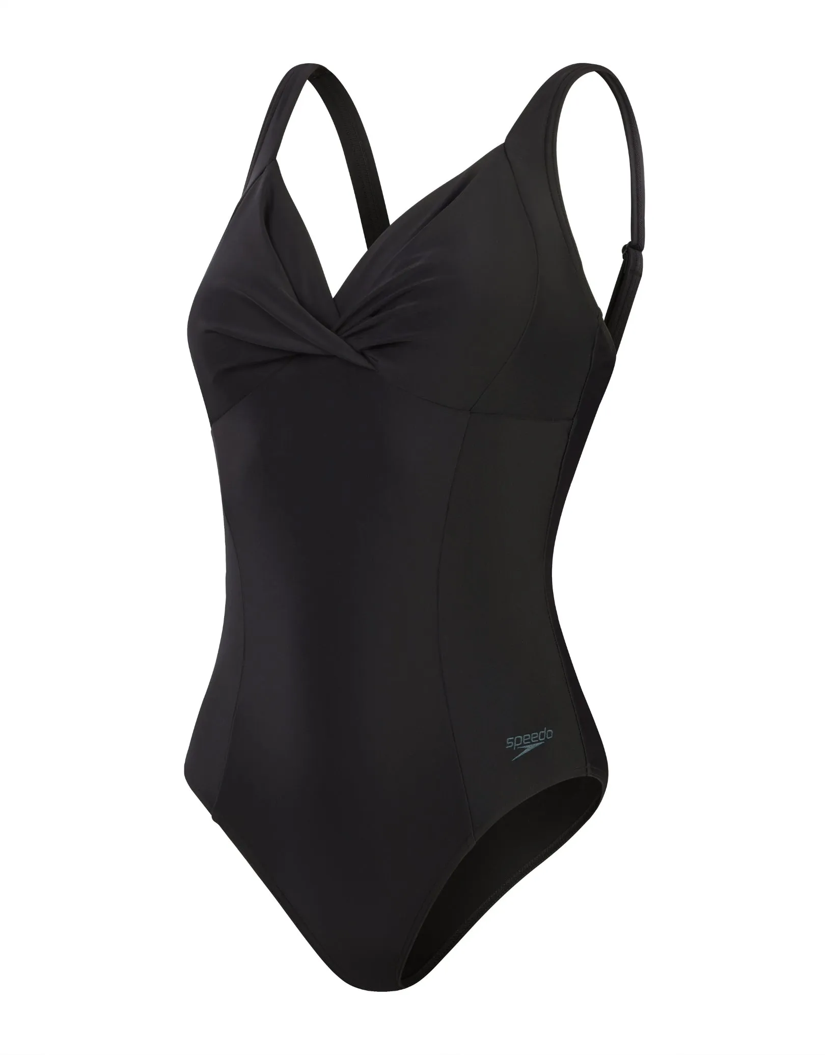 Shaping Cross Knot Swimsuit - Black