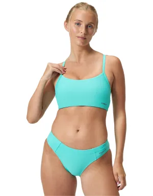 Solid Racerback Bikini Top - Turquoise
