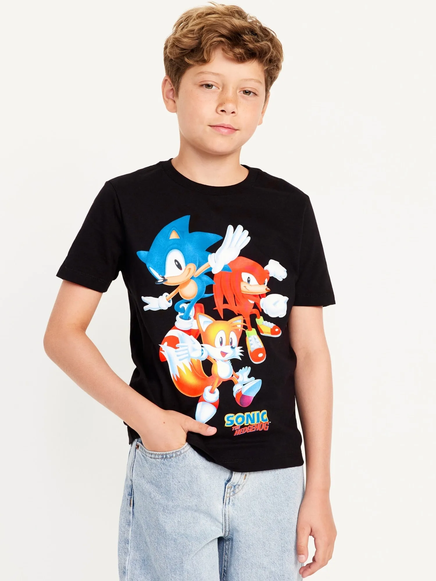 Sonic The Hedgehog Gender-Neutral Graphic T-Shirt for Kids Old-Navy