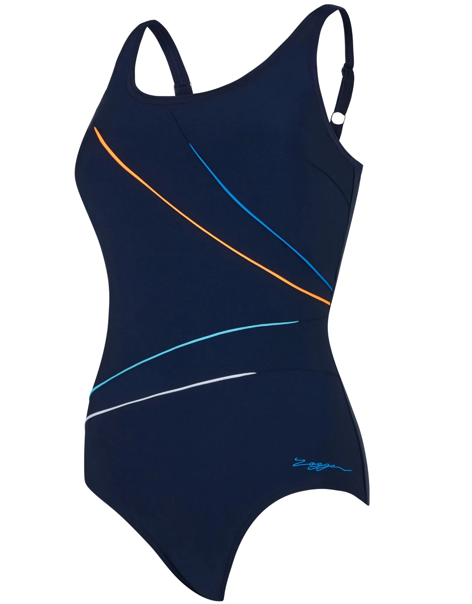 Spatial Adjustable Macmaster Scoopback Swimsuit - Navy