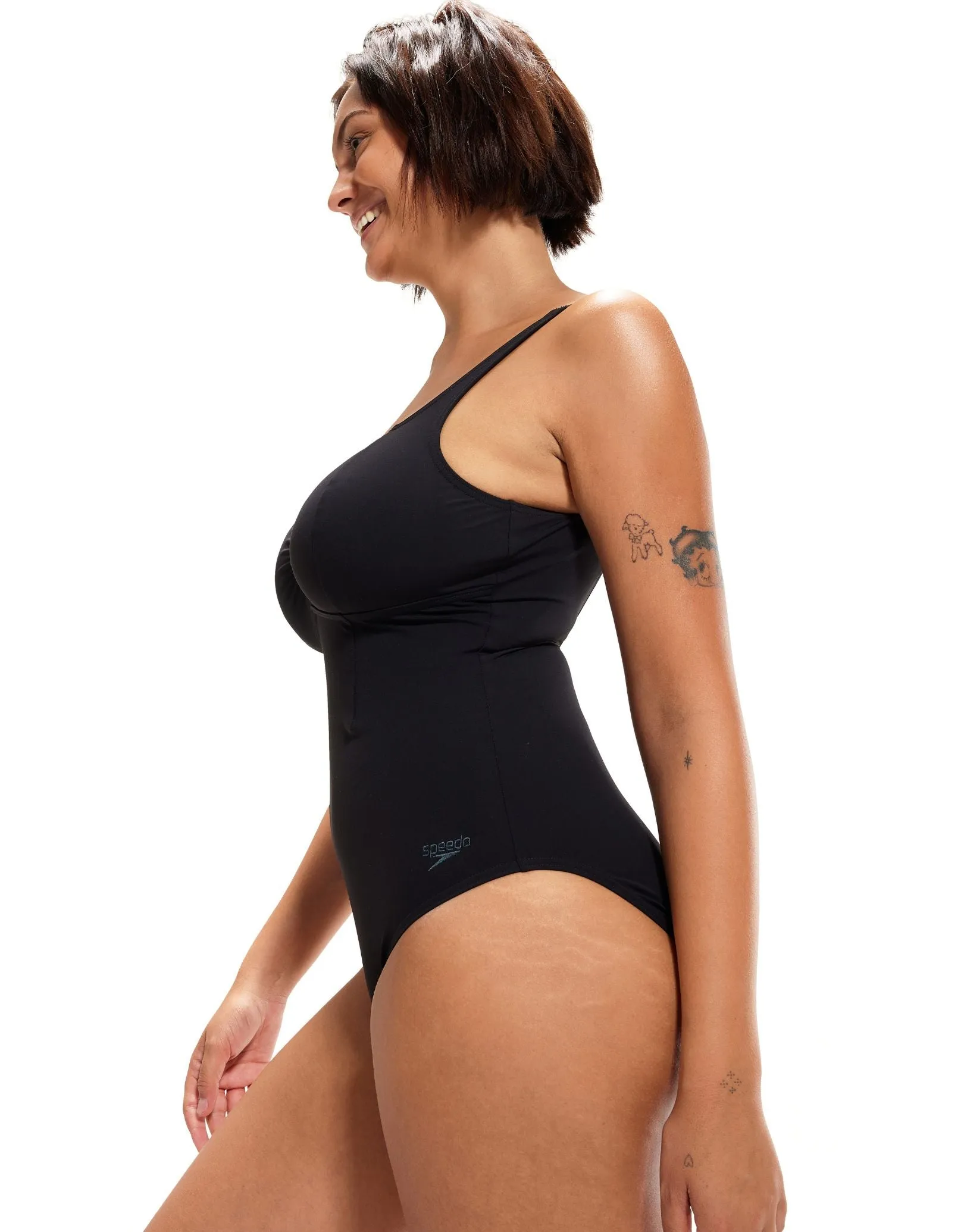 Speedo Shaping AquaNite Swimsuit - Black