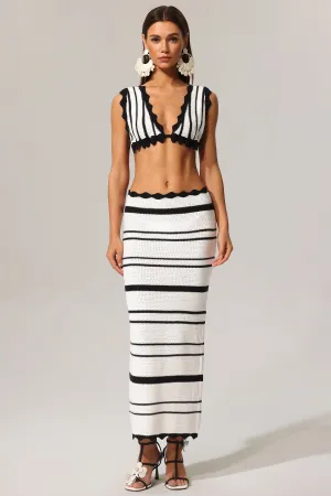 Tannen Hollow Out High Slit Two-Piece Set Gloria Lanvin