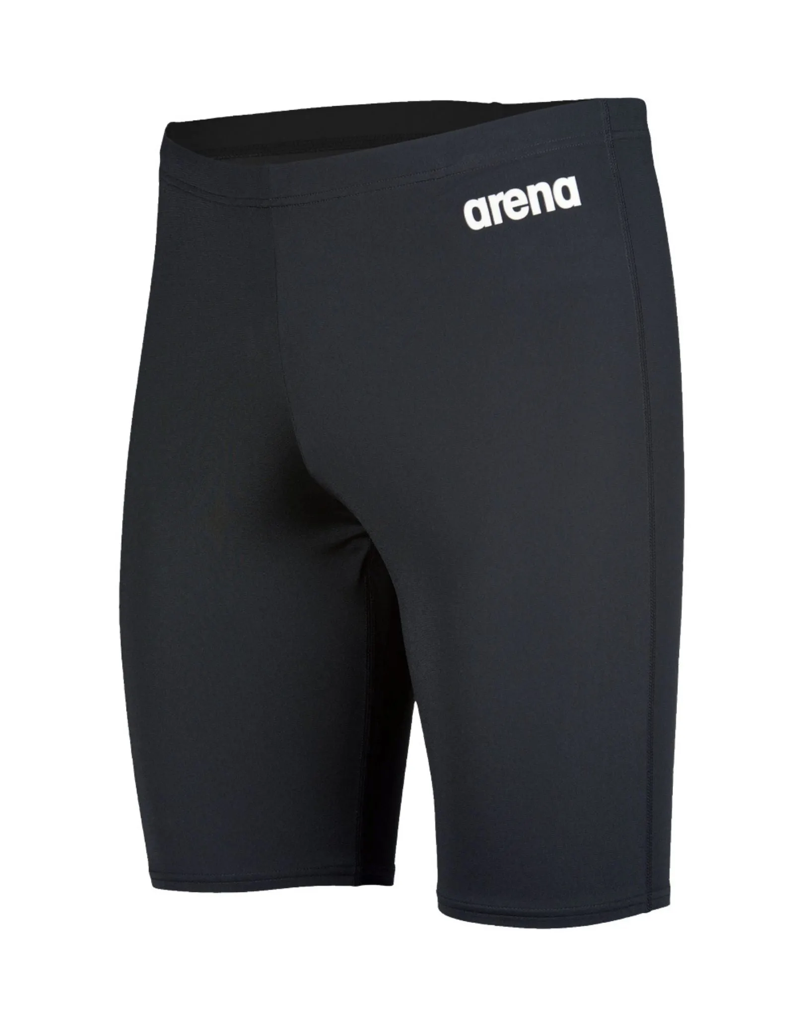 Team Solid Swim Jammer - Black/White