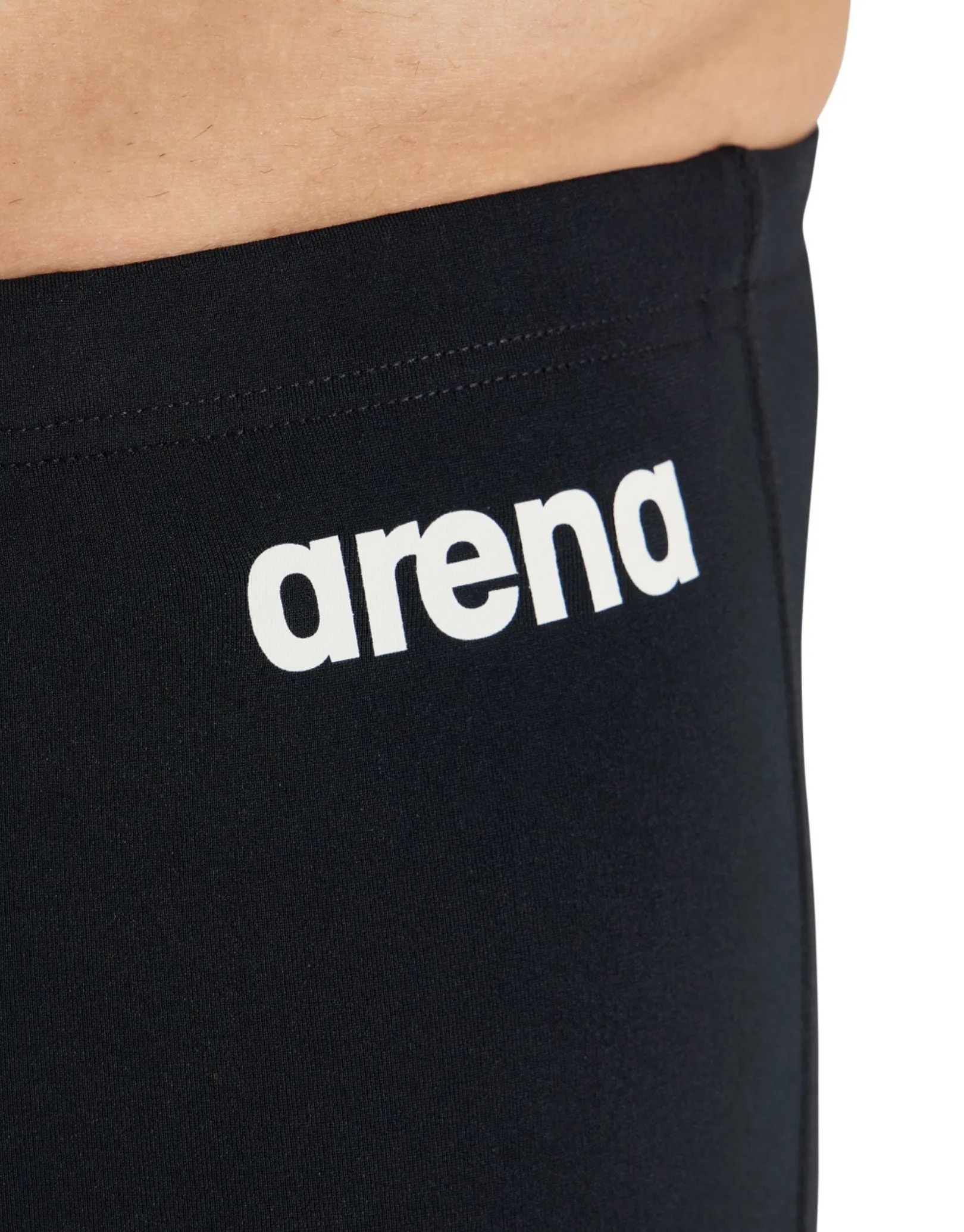 Team Solid Swim Jammer - Black/White