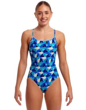Tetra Tonic Diamond Back Swimsuit - Blue