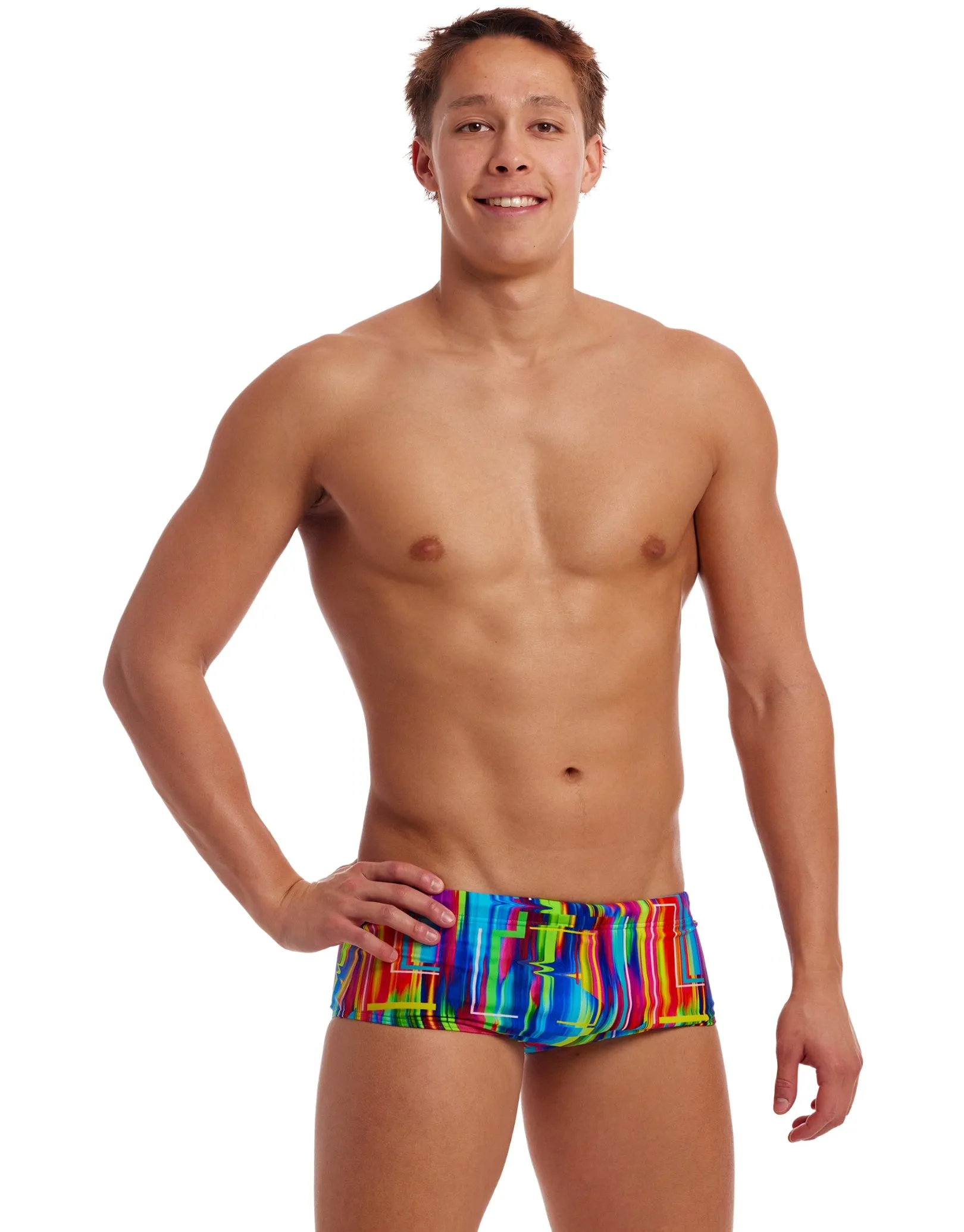 The Glitch Sidewinder Swim Trunks - Blue