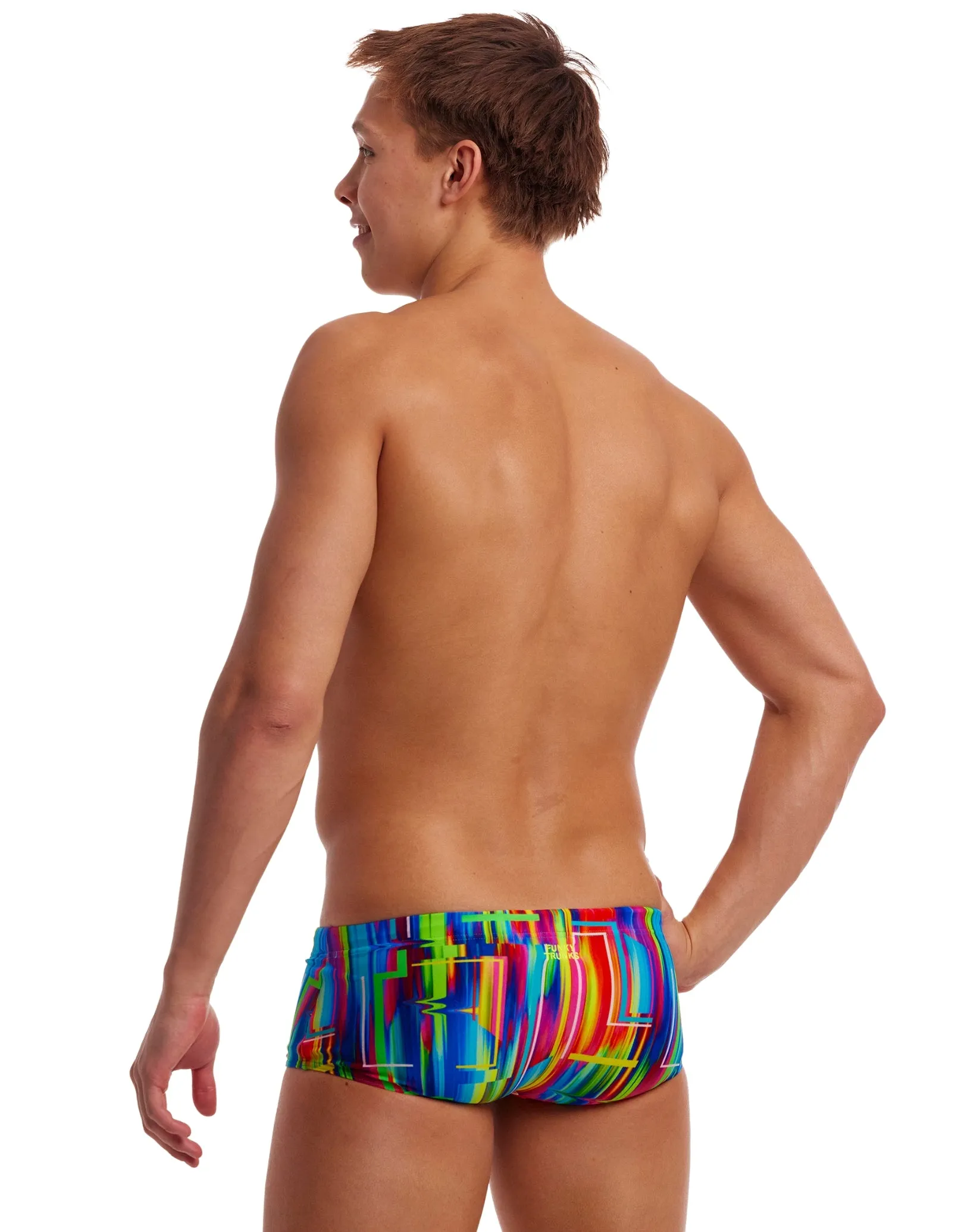 The Glitch Sidewinder Swim Trunks - Blue
