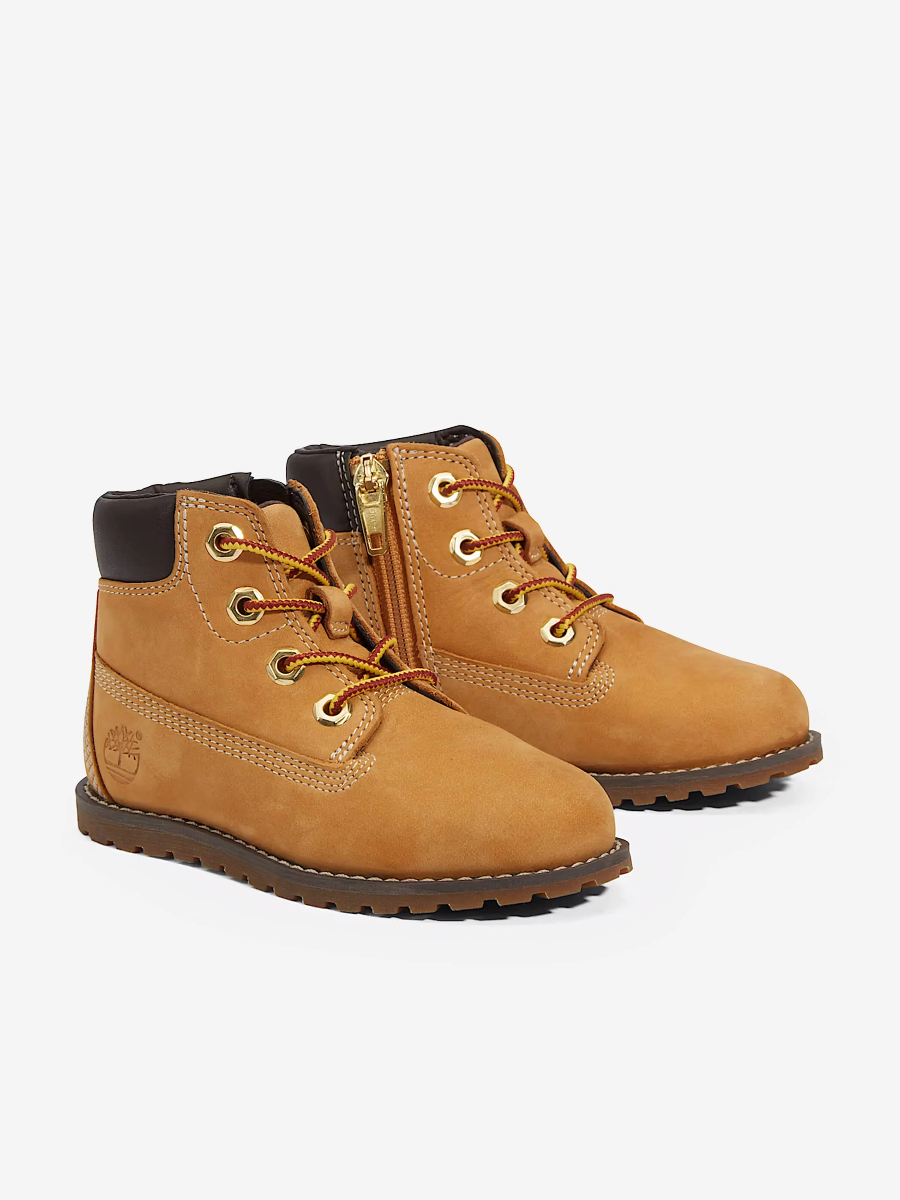 Timberland Kids Mid Lace-Up Boots in Beige