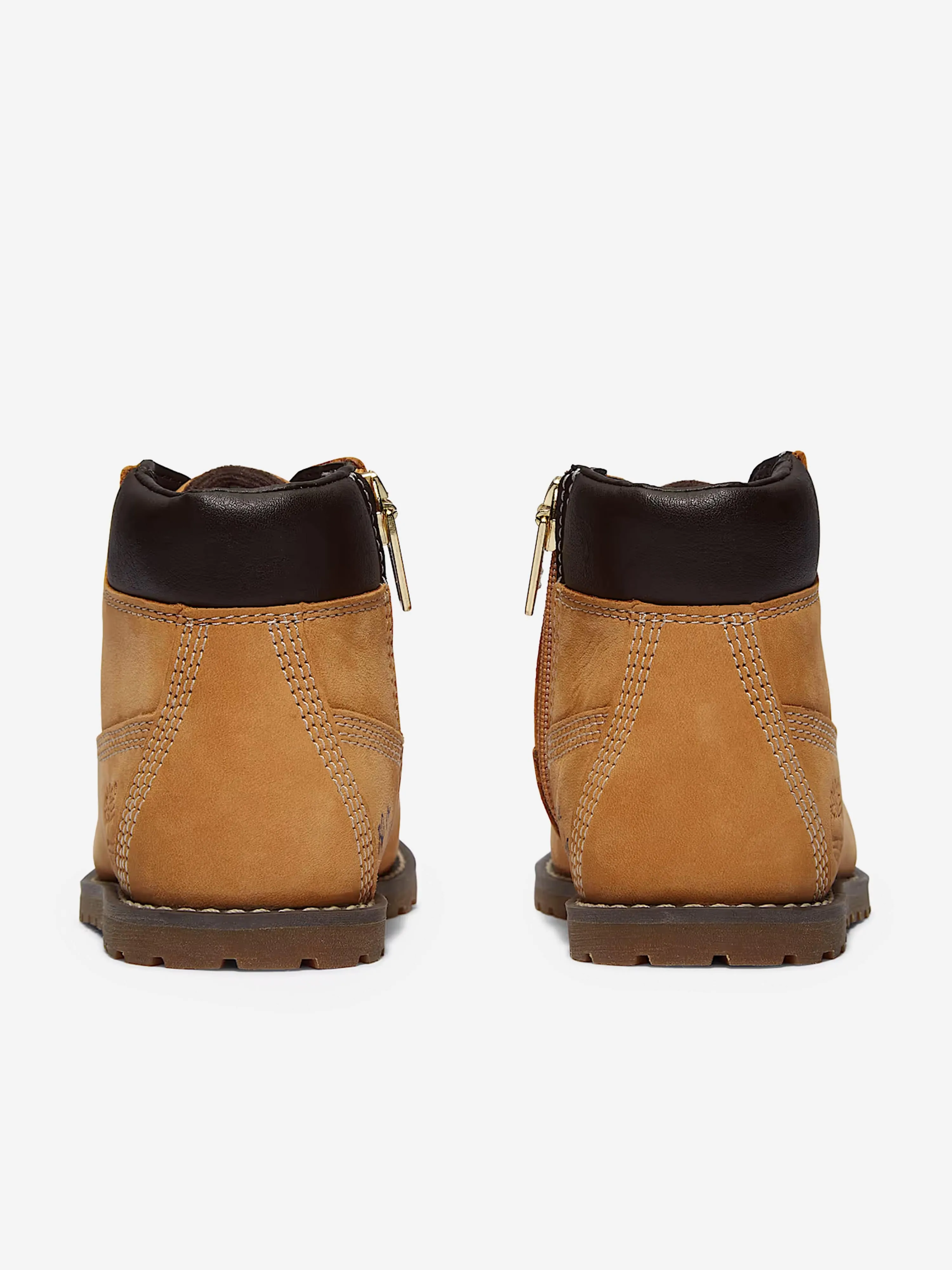 Timberland Kids Mid Lace-Up Boots in Beige
