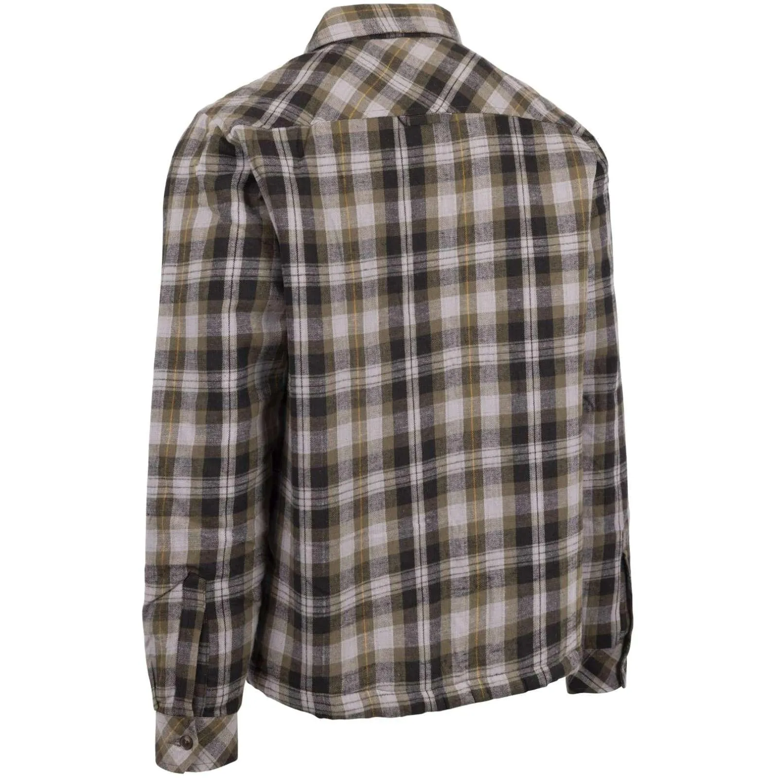 Trespass Mens Danehill Sherpa Lined Check Overshirt