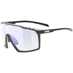 Uvex MTN Perform V glasses - Black Matt Variomatic Blue