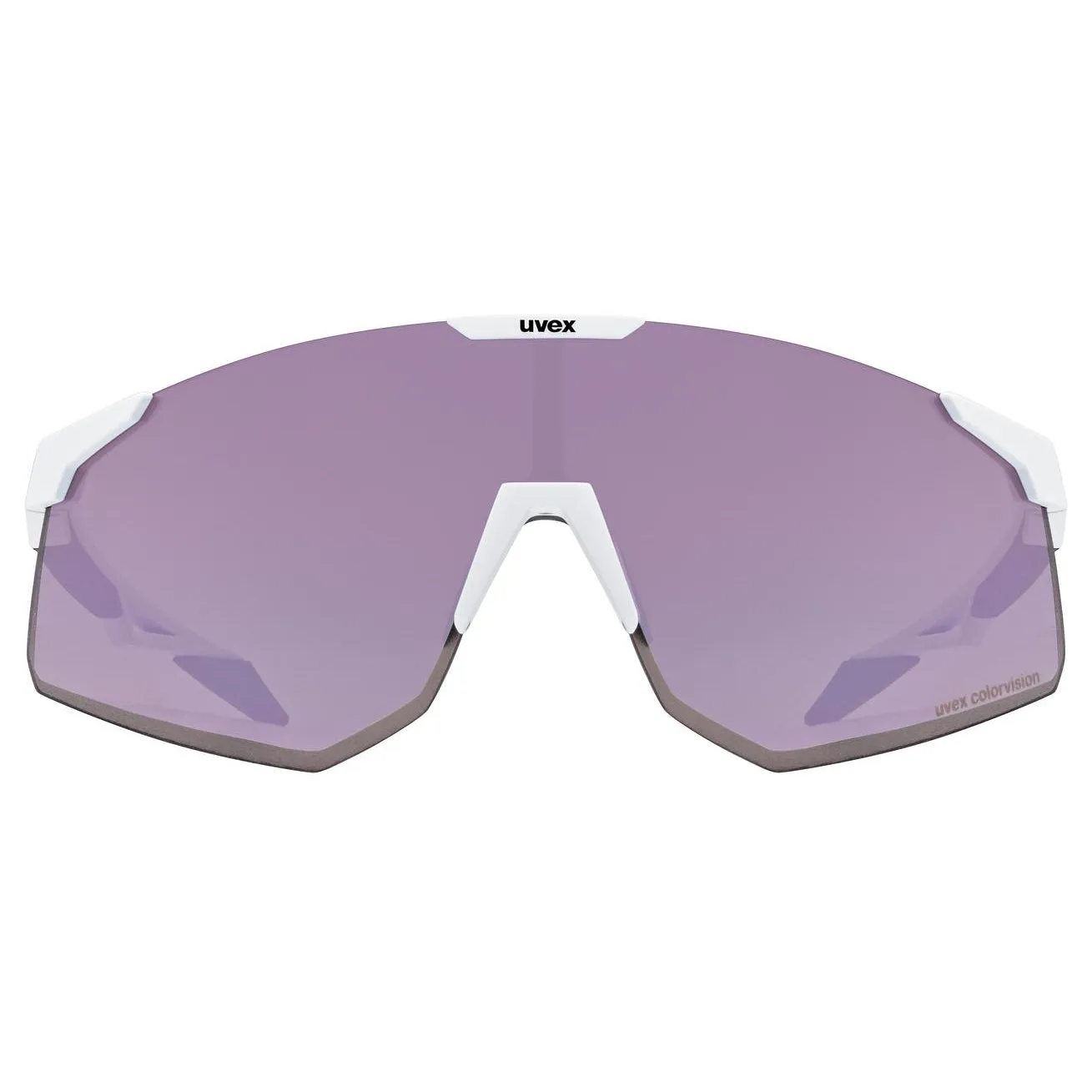 Uvex Pace Perform CV glasses - White Matt Pushy Pink