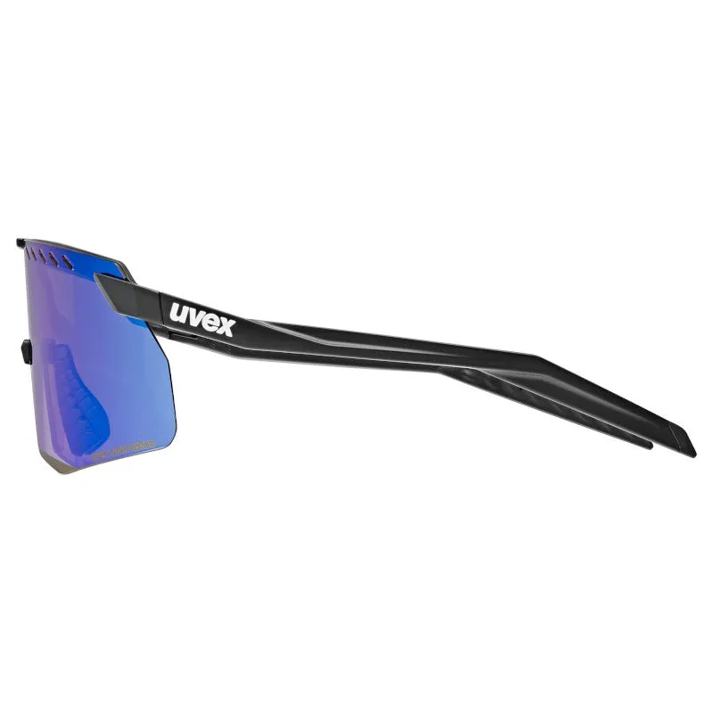 Uvex Pace Stage S CV goggles - Black Matt Mirror blue