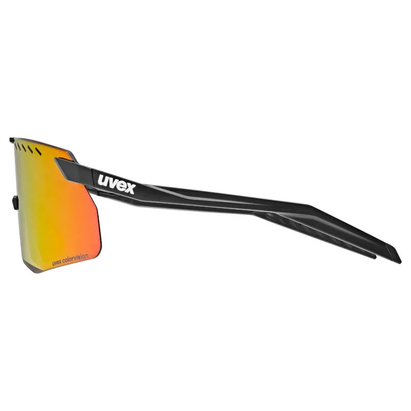 Uvex Pace Stage S CV goggles - Black Matt Mirror Red