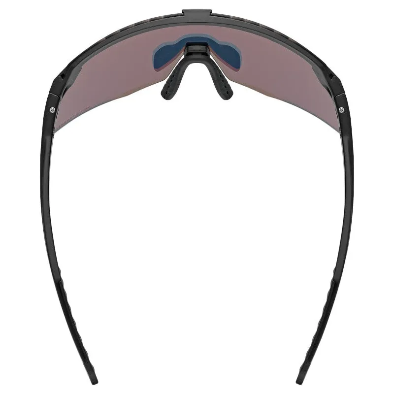 Uvex Pace Stage S CV goggles - Black Matt Mirror Red