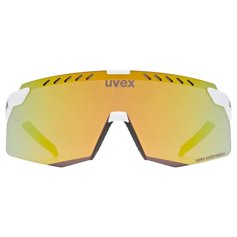 Uvex Pace Stage S CV goggles - White Matt Mirror Yellow