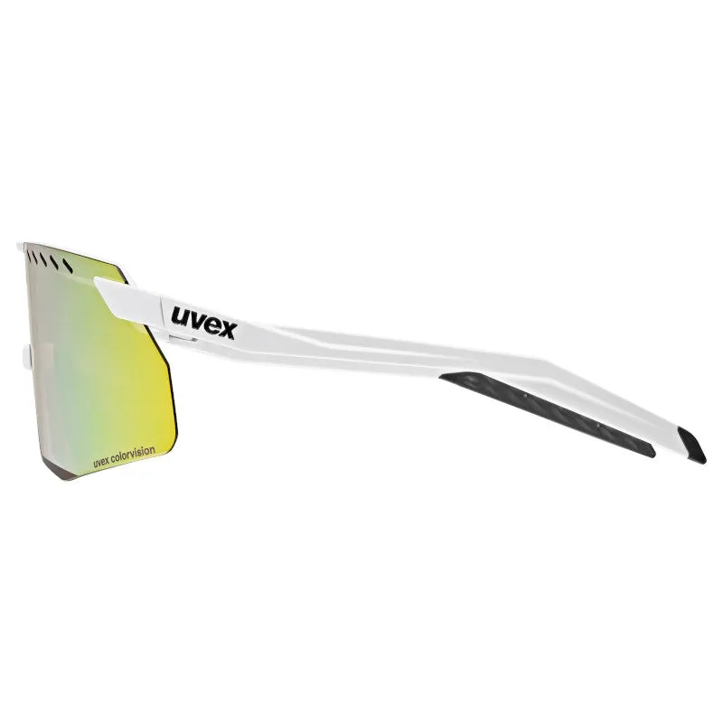 Uvex Pace Stage S CV goggles - White Matt Mirror Yellow