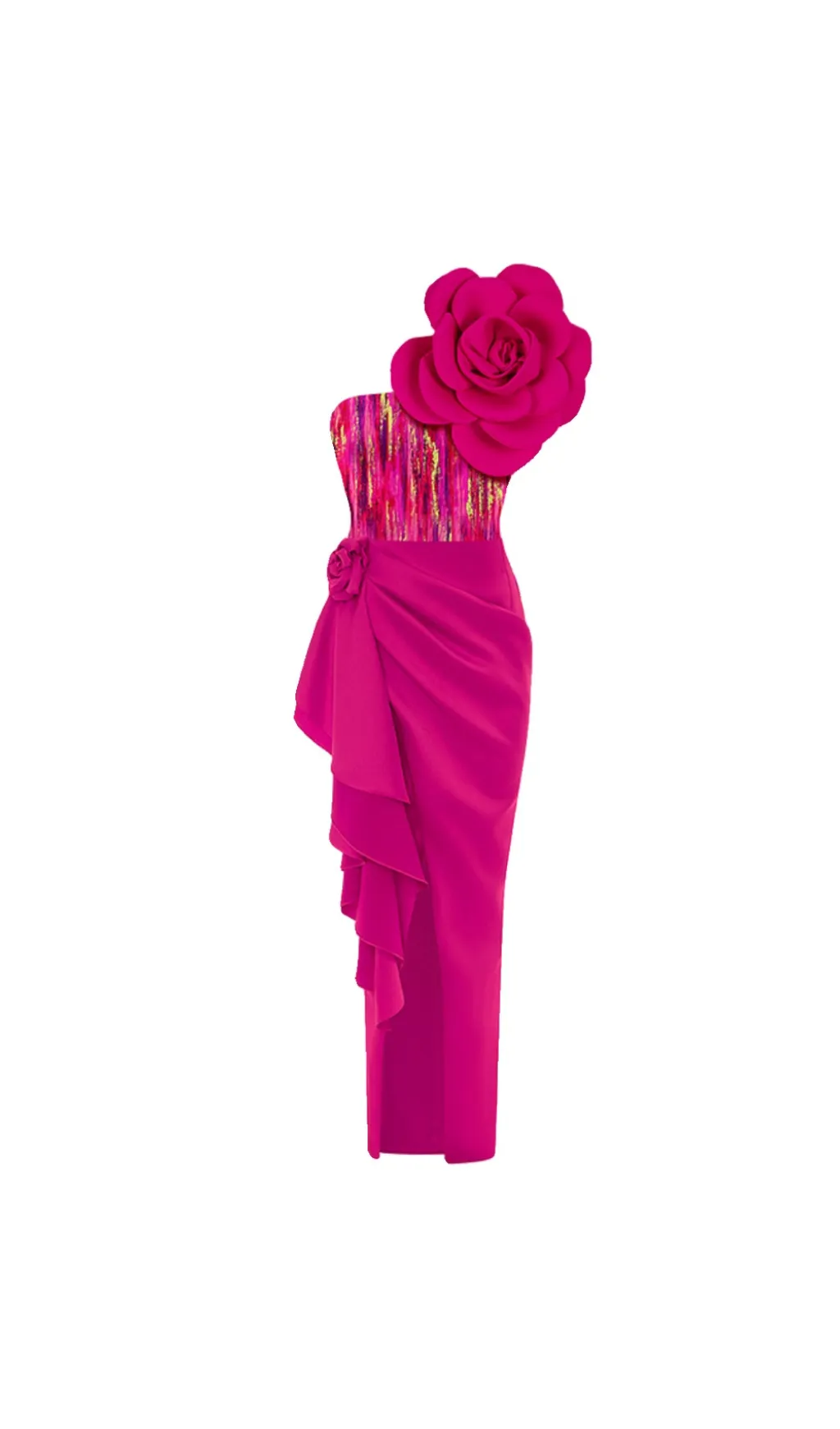 VINTAGE HANDMADE 3D FLOWER SWIMSUIT SUIT Gloria Lanvin