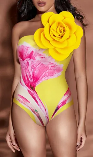 VINTAGE PRINT MONOKINI Gloria Lanvin
