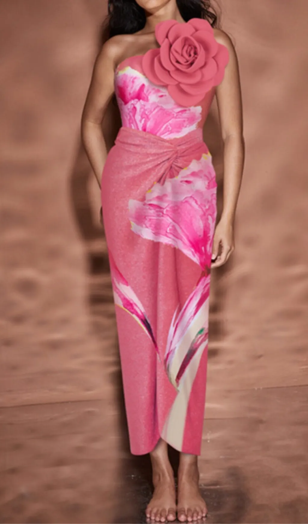 VINTAGE PRINT MONOKINI SUIT Gloria Lanvin