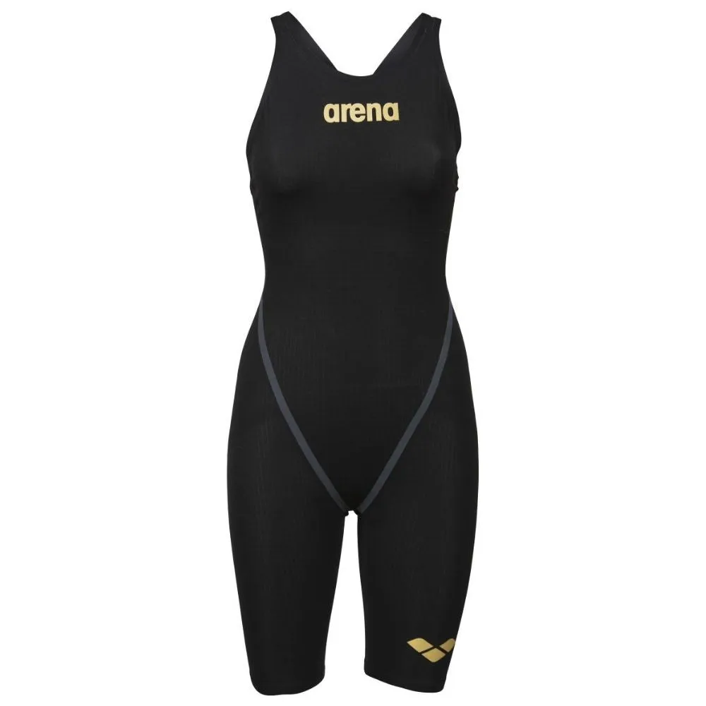WOMEN'S POWERSKIN CARBON CORE FX OPEN BACK - BLACK/GOLD