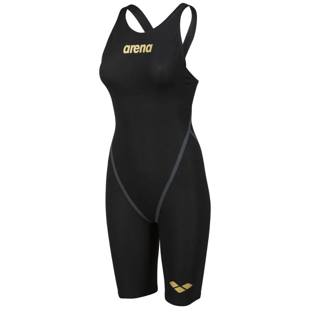 WOMEN'S POWERSKIN CARBON CORE FX OPEN BACK - BLACK/GOLD