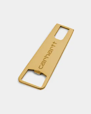 Zip Bottle Opener | Gold Carhartt WIP