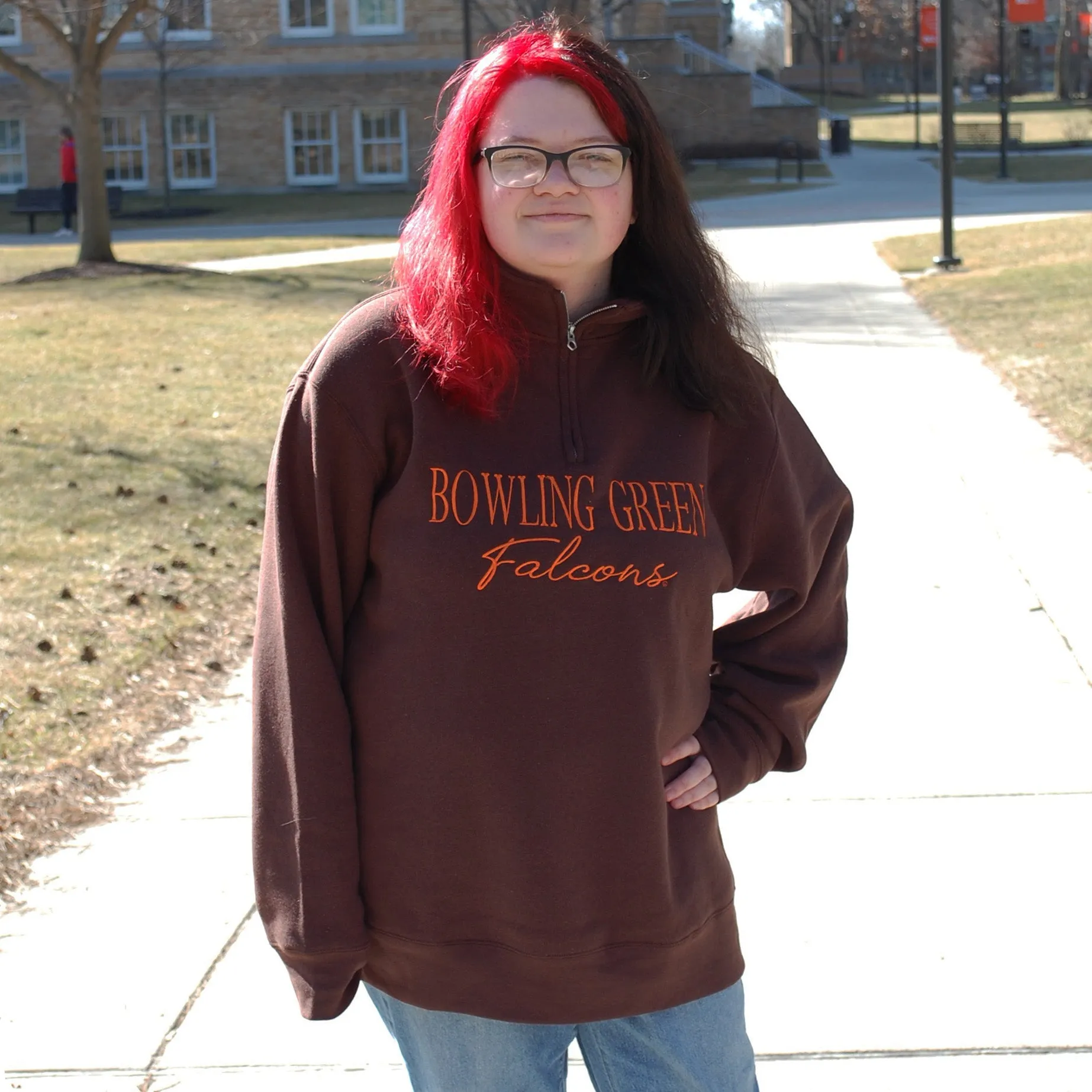 Zoozatz Bowling Green Falcons 1/4 Zip
